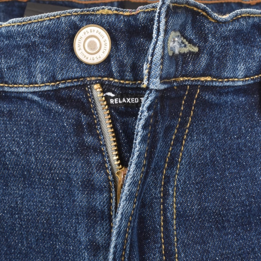 Image number 5 for Paul Smith Relaxed Taper Jeans Dark Wash Blue