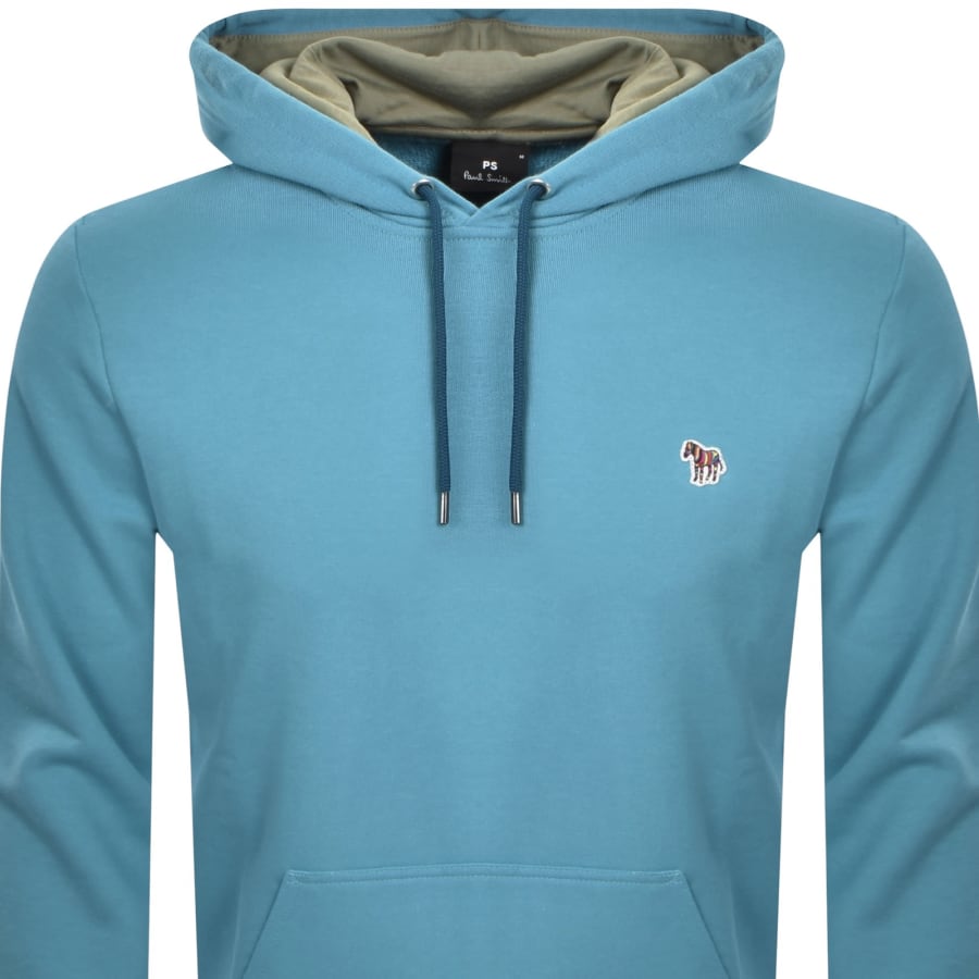 Image number 2 for Paul Smith Pullover Zebra Hoodie Blue