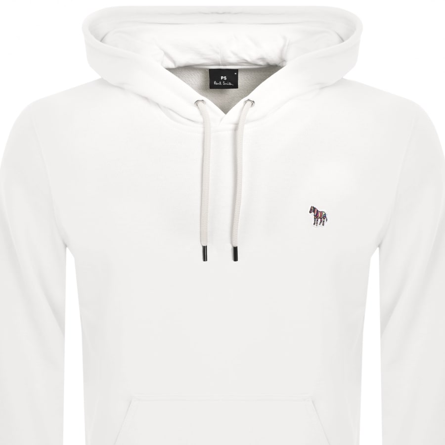 Image number 2 for Paul Smith Pullover Zebra Hoodie White