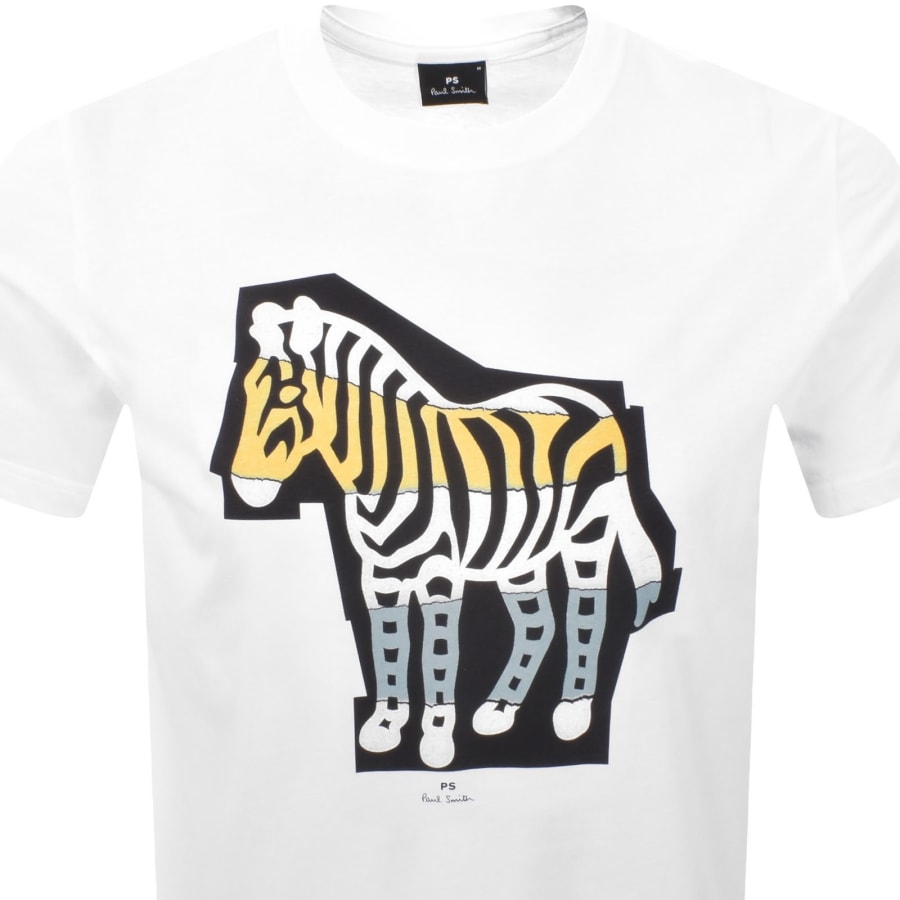 Image number 2 for Paul Smith Cut Out T Shirt White