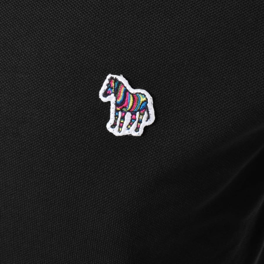 Image number 3 for Paul Smith Long Sleeved Polo T Shirt Black