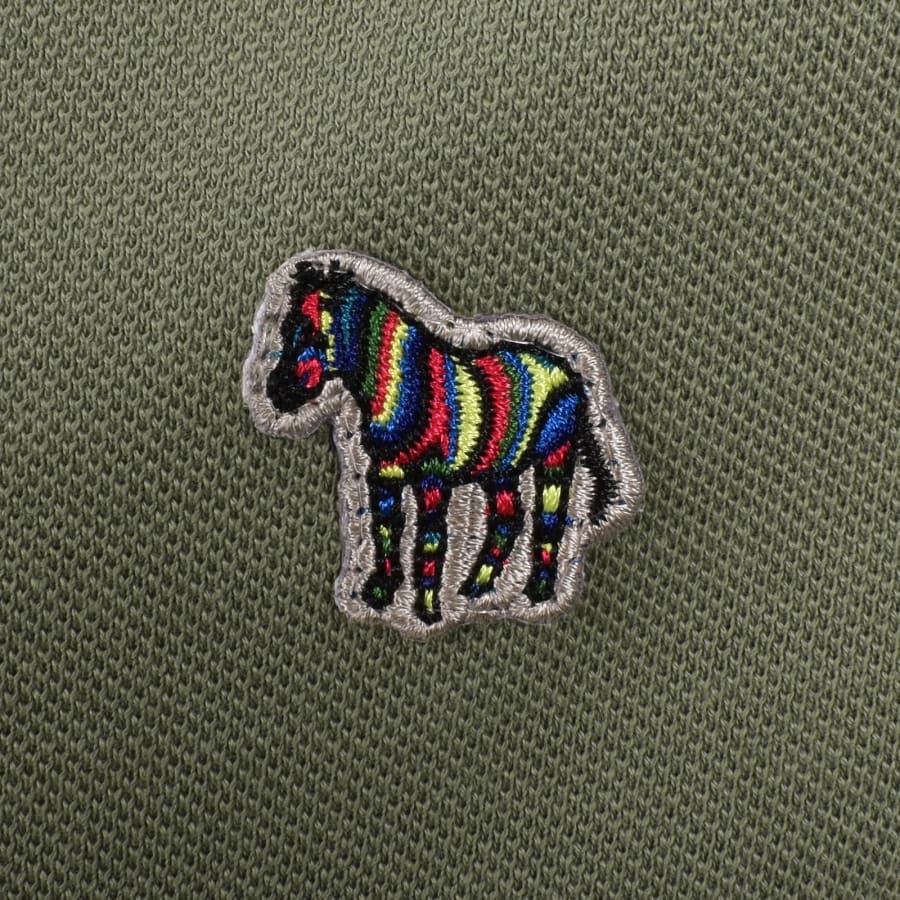 Image number 3 for Paul Smith Regular Fit Zebra Polo Green