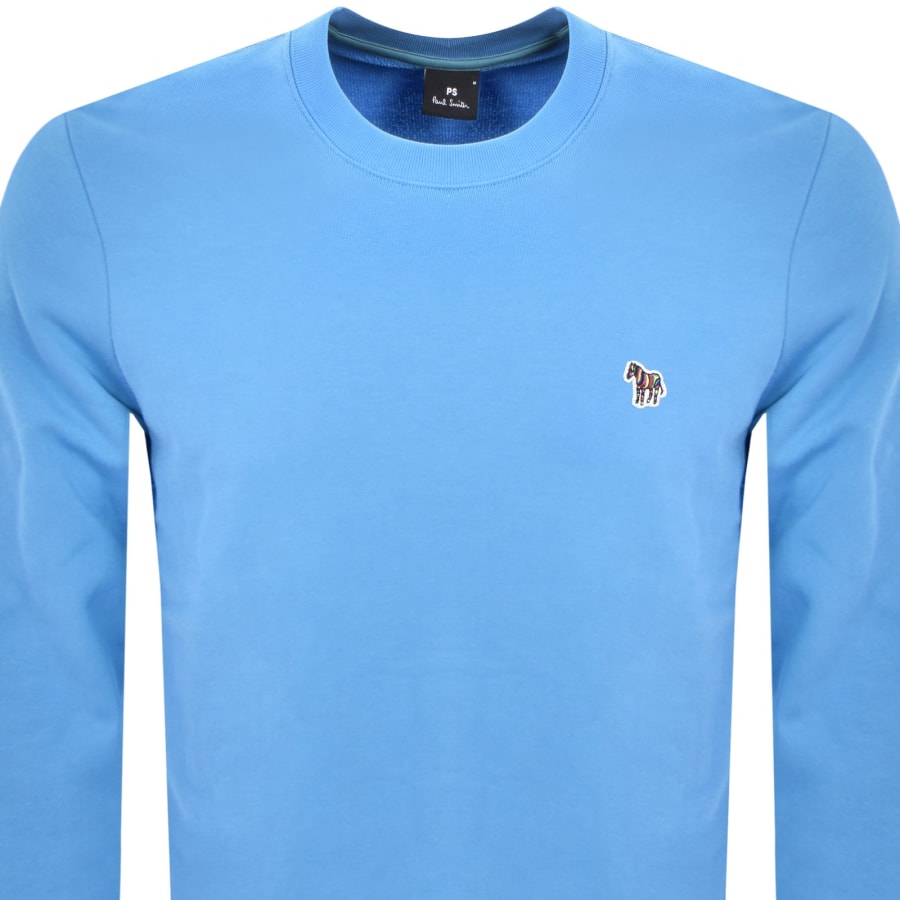 Image number 2 for Paul Smith Regular Fit Zebra Sweatshirt Blue