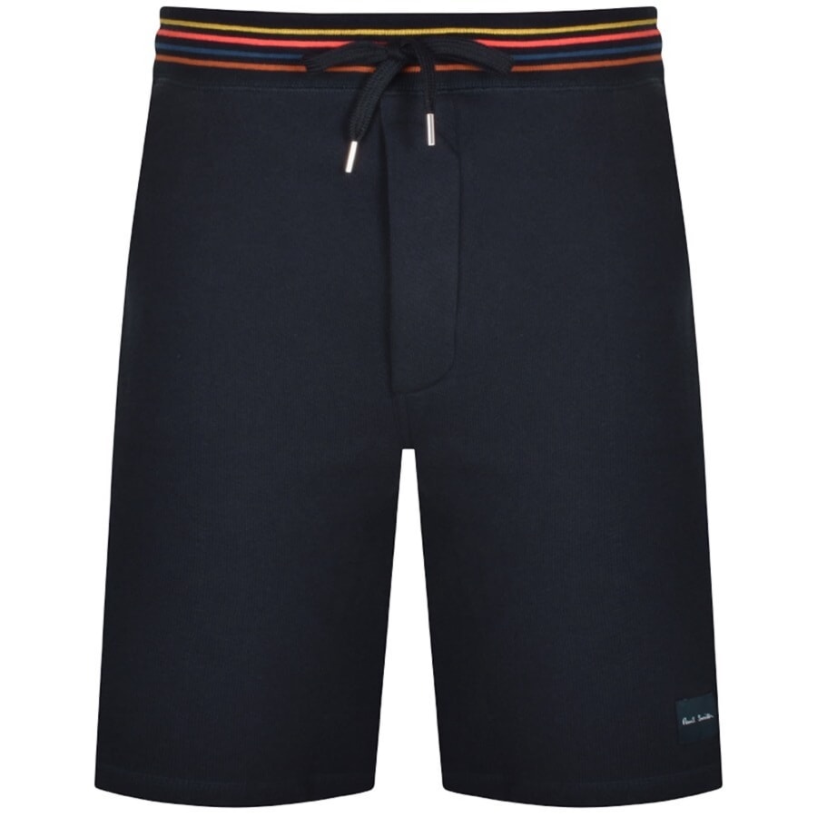 Image number 1 for Paul Smith Rib Artist Jersey Shorts Navy