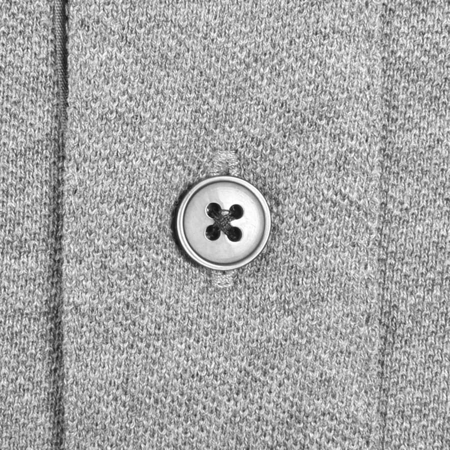 Image number 4 for Paul Smith Long Sleeved Polo T Shirt Grey
