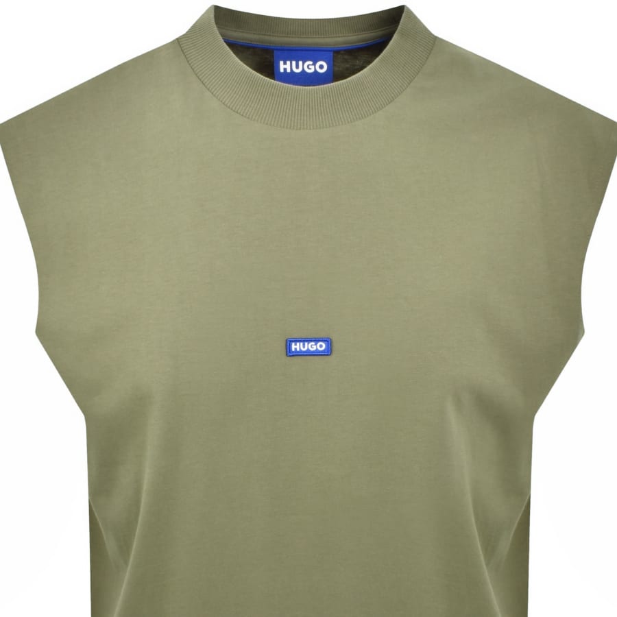 Image number 2 for HUGO Blue Navertz Vest Green