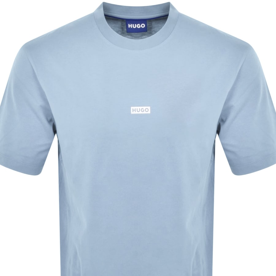 Image number 3 for HUGO Blue Nalono T Shirt Blue