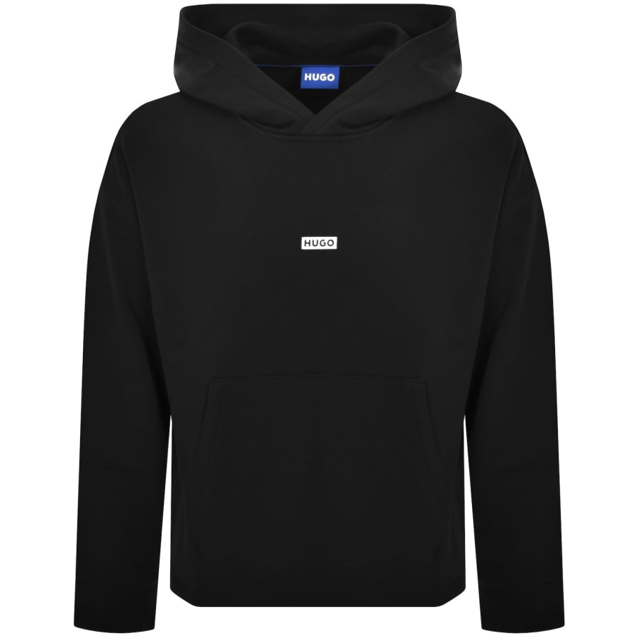 Image number 2 for HUGO Blue Nazardo Hoodie Black