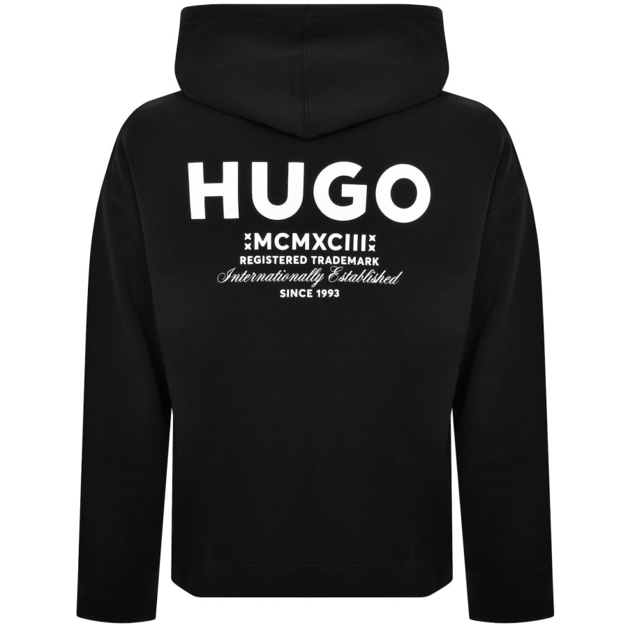 Image number 4 for HUGO Blue Nazardo Hoodie Black