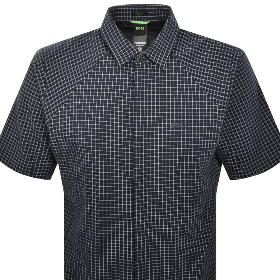 Image number 2 for BOSS B Excurse S Short Sleeve Shirt Navy