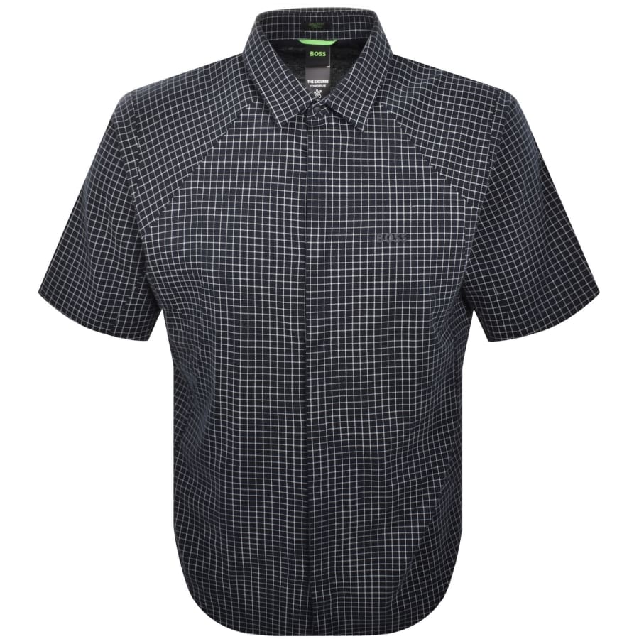 Image number 1 for BOSS B Excurse S Short Sleeve Shirt Navy