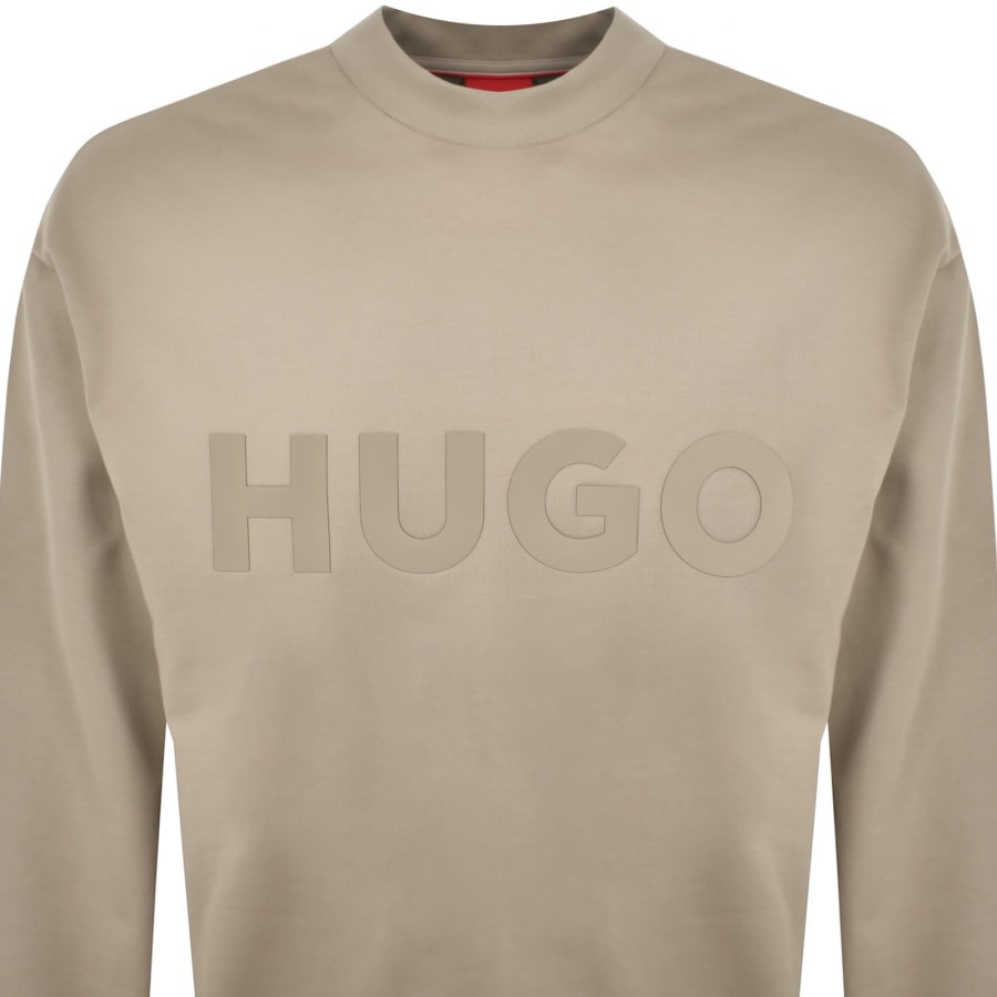 Image number 2 for HUGO Dinex Sweatshirt Beige
