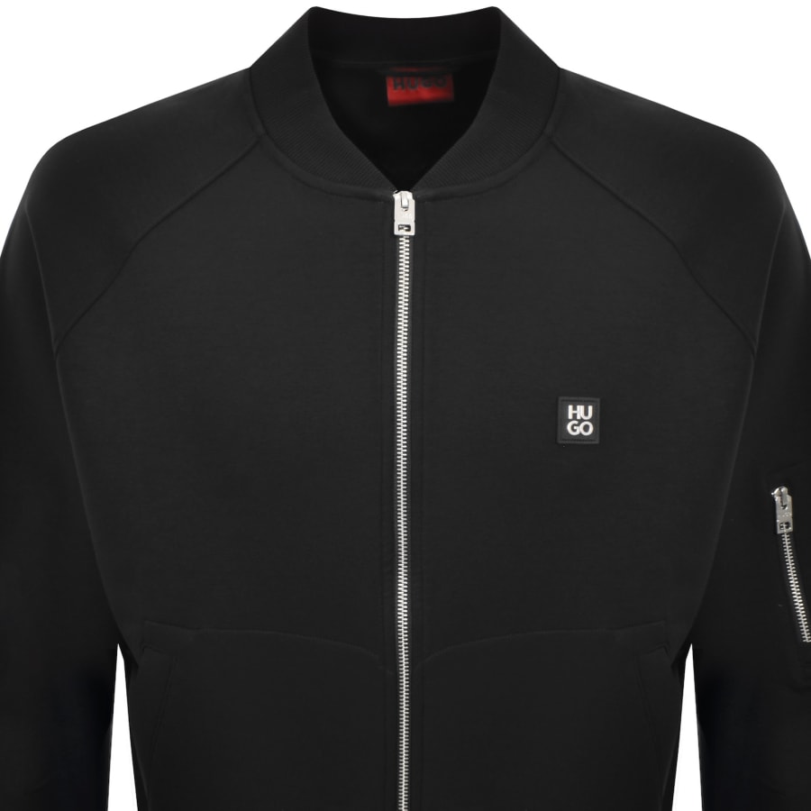 Image number 2 for HUGO Dargenzip Full Zip Sweatshirt Black