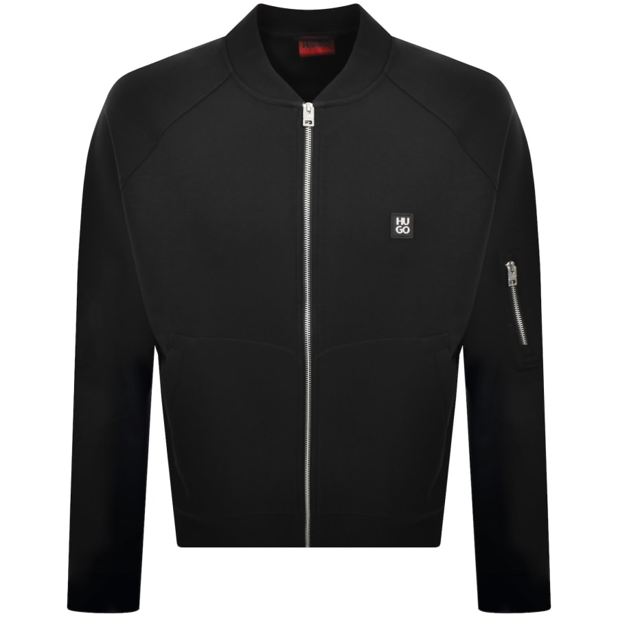 Image number 1 for HUGO Dargenzip Full Zip Sweatshirt Black