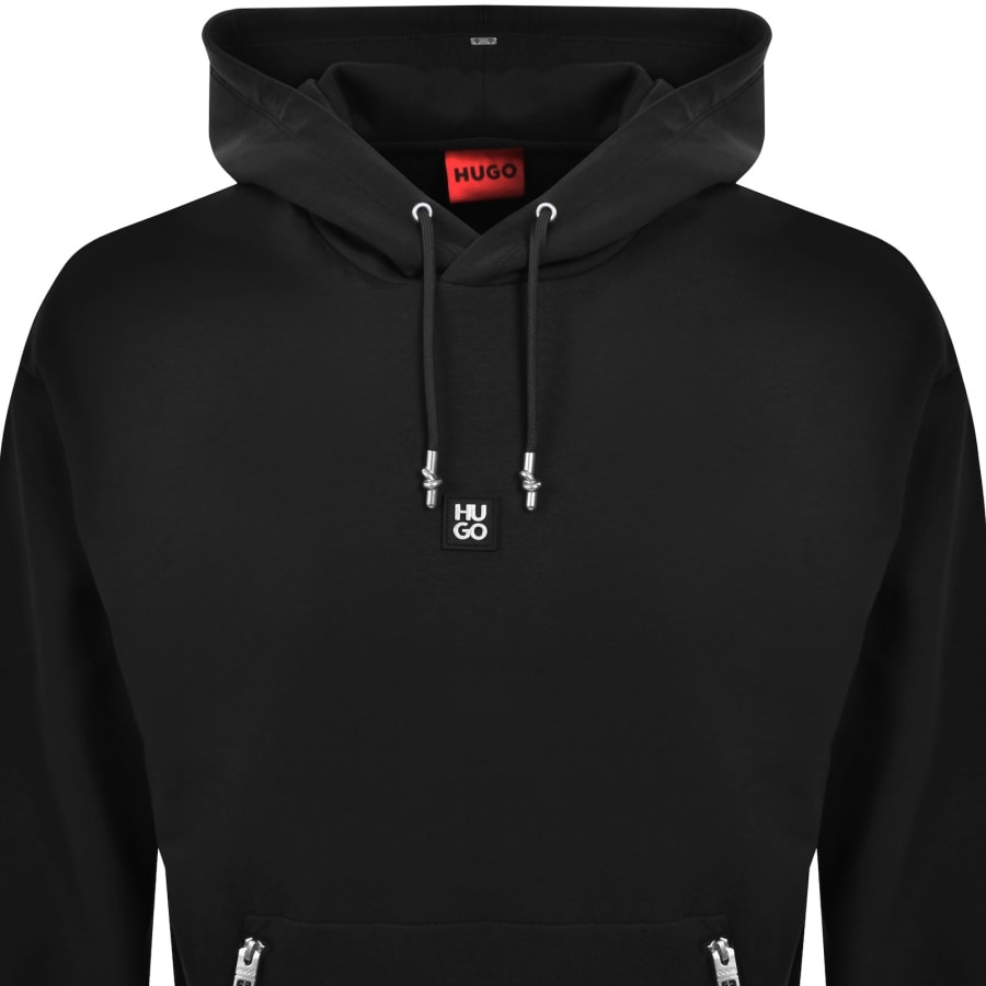Image number 2 for HUGO Dargenhood Hoodie Black