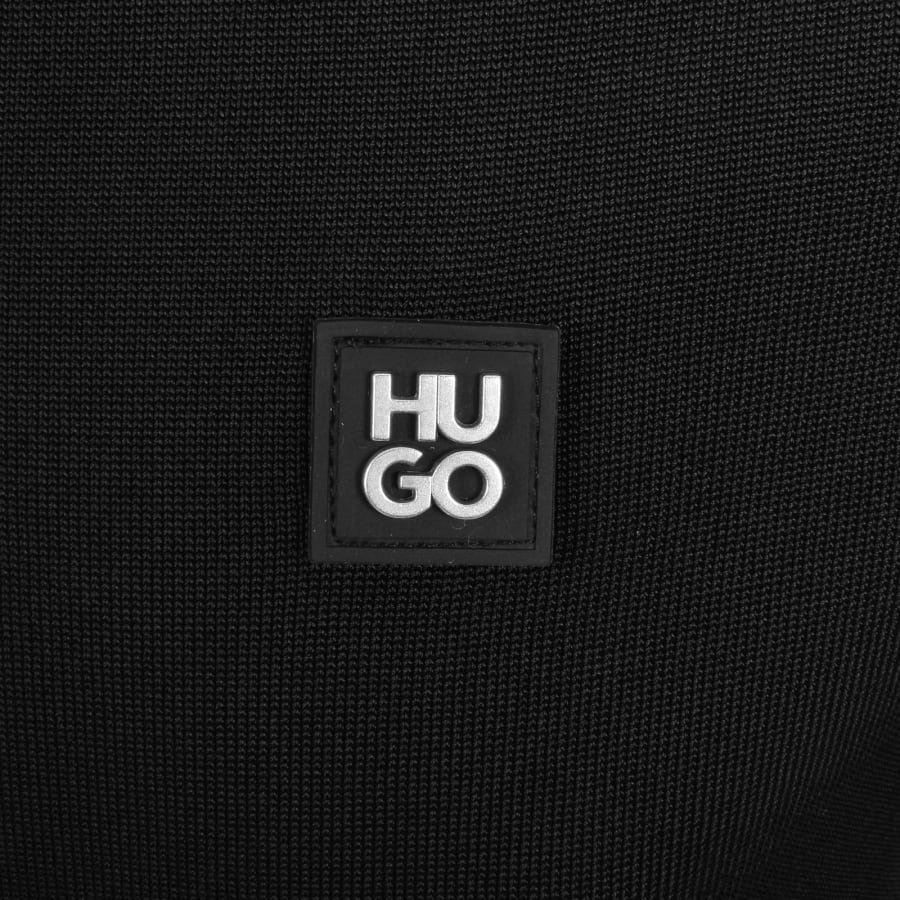 Image number 3 for HUGO Sayfong Quarter Zip Polo Black