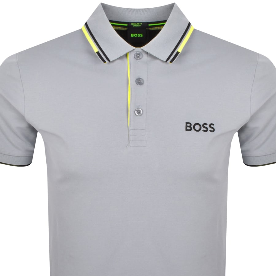 Image number 2 for BOSS Paddy Pro Polo T Shirt Grey