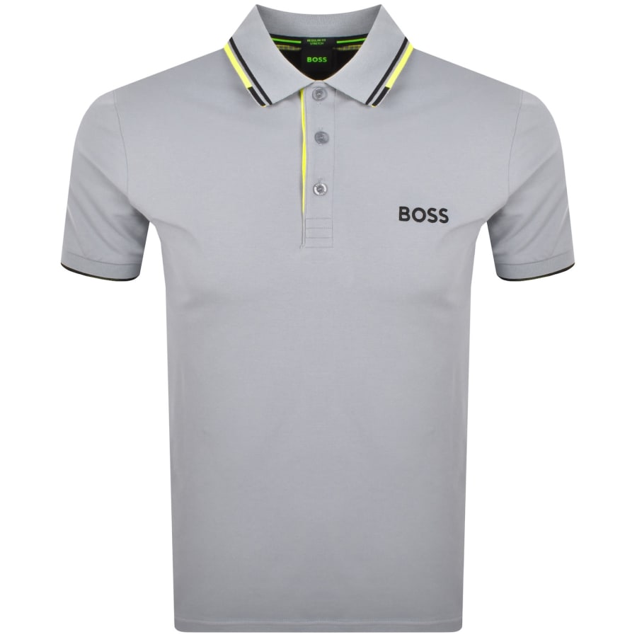 Image number 1 for BOSS Paddy Pro Polo T Shirt Grey