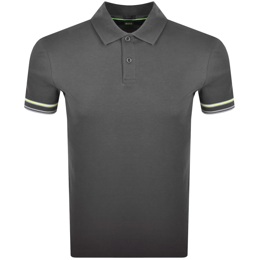 Image number 2 for BOSS Zone Polo T Shirt Grey