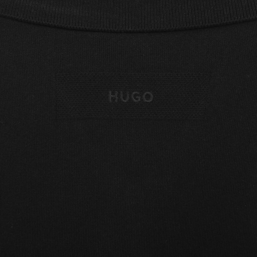 Image number 4 for HUGO San Jean Knit Polo Black