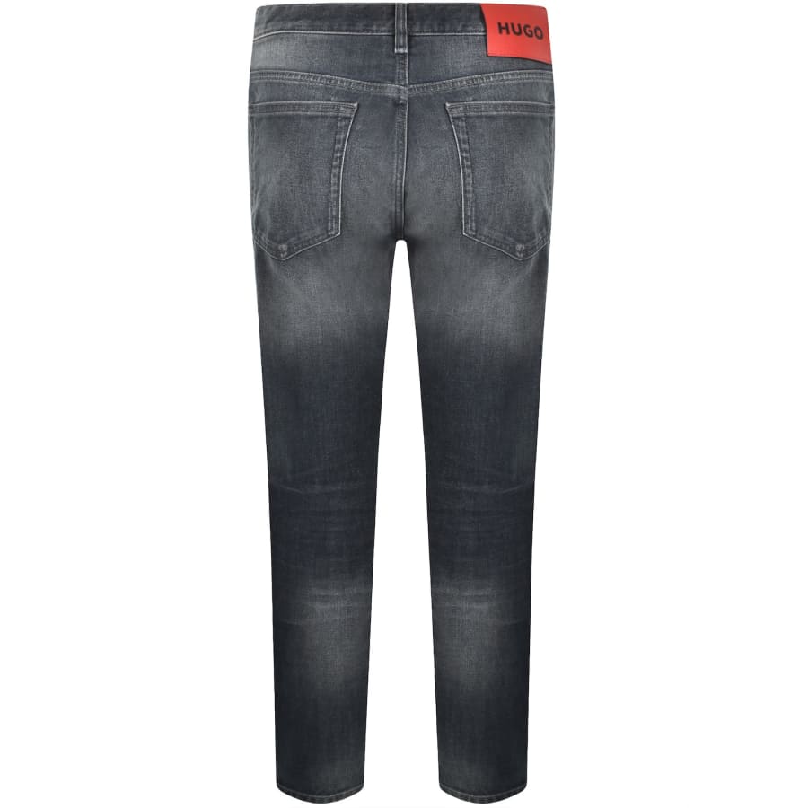 Image number 3 for HUGO 708 Slim Fit Jeans Dark Wash Blue