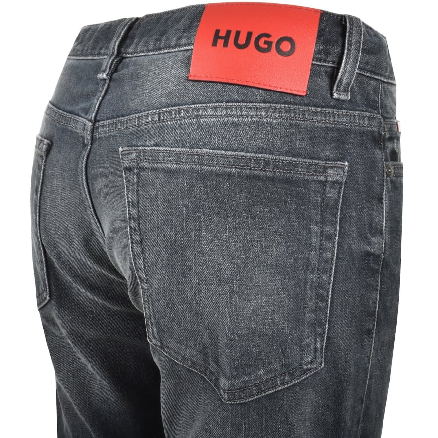 Image number 4 for HUGO 708 Slim Fit Jeans Dark Wash Blue