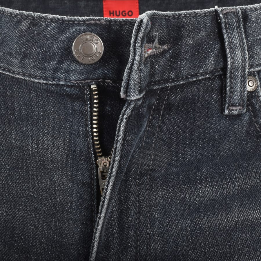 Image number 5 for HUGO 708 Slim Fit Jeans Dark Wash Blue