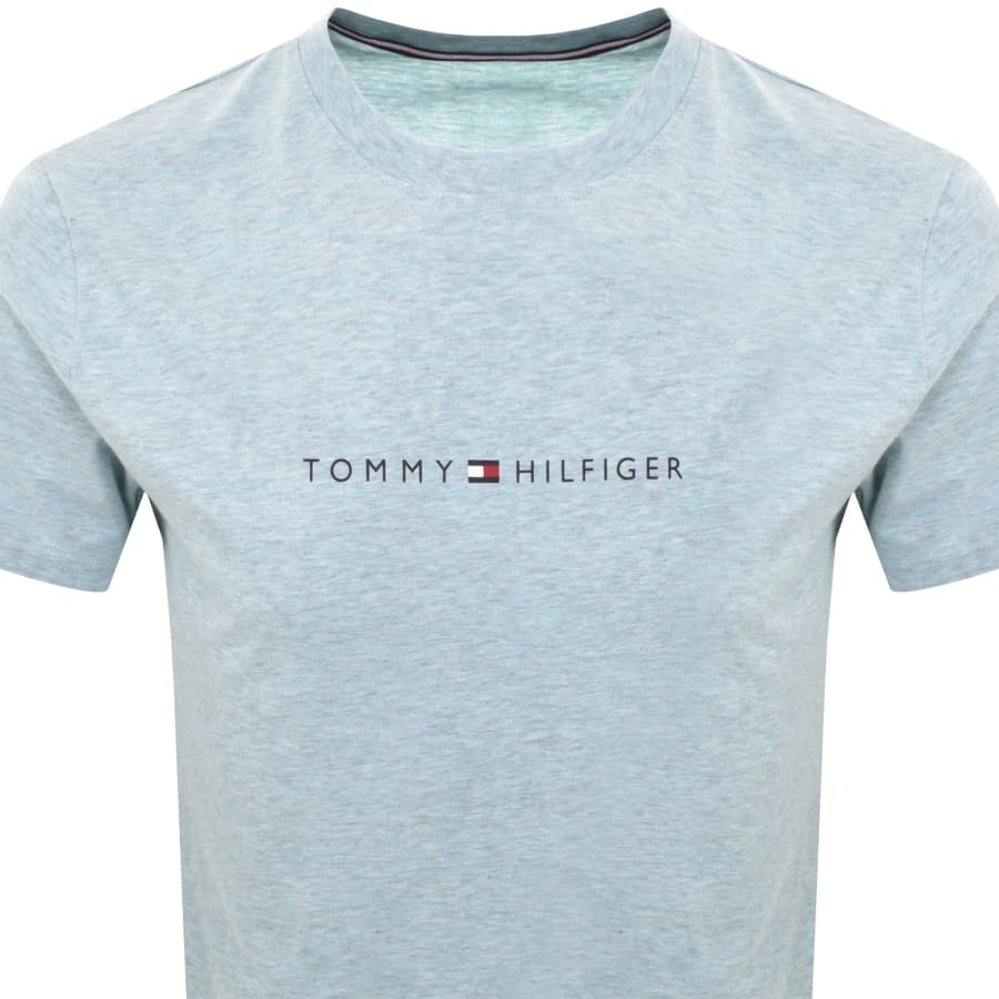 Image number 2 for Tommy Hilfiger Lounge Logo T Shirt Blue