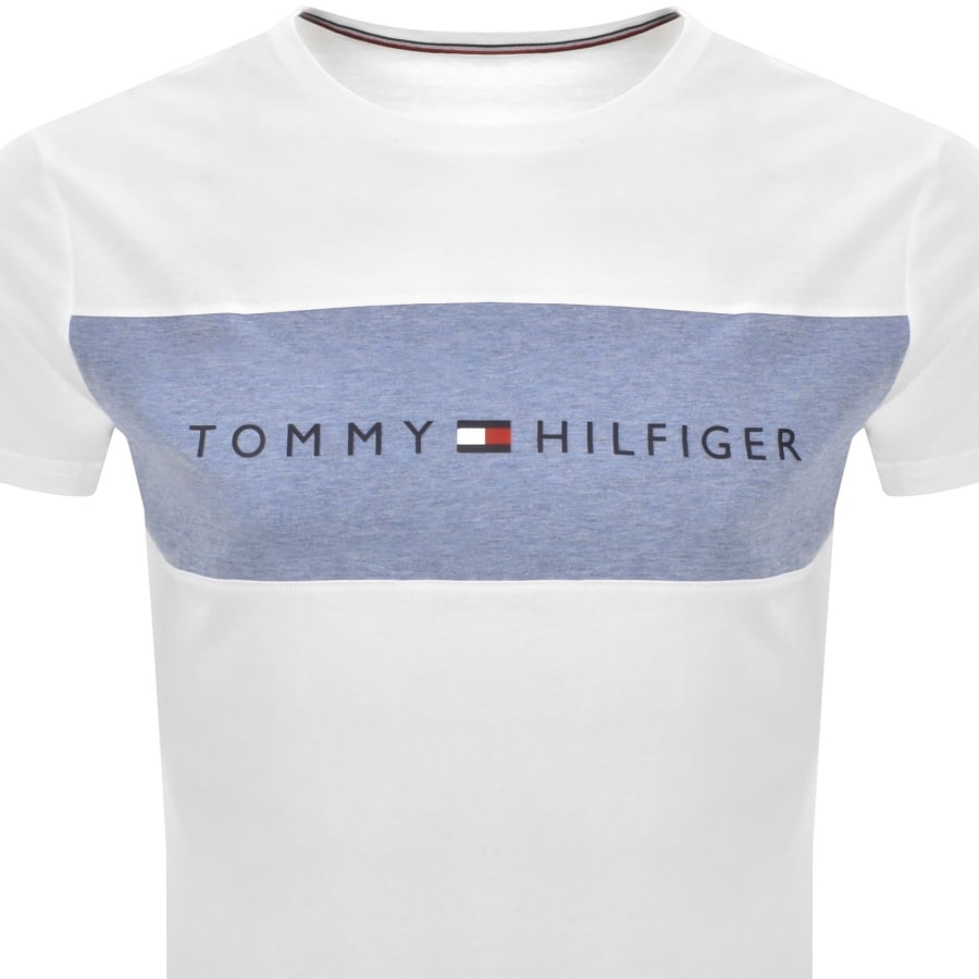 Image number 2 for Tommy Hilfiger Lounge Block Logo T Shirt White