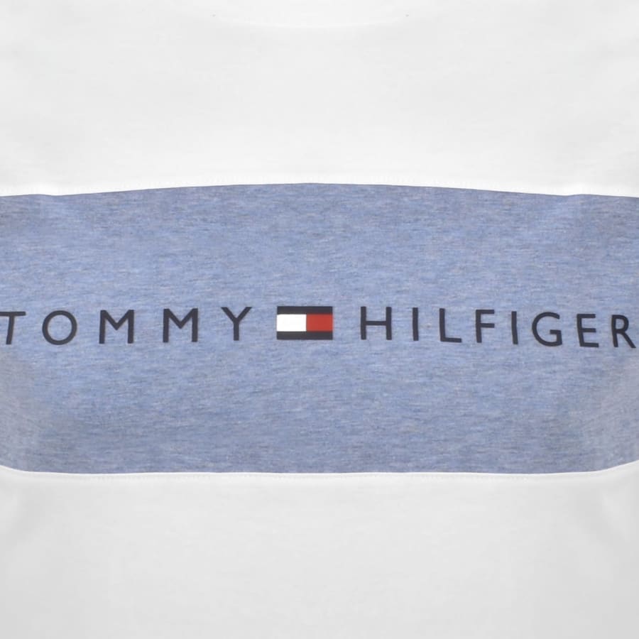 Image number 3 for Tommy Hilfiger Lounge Block Logo T Shirt White
