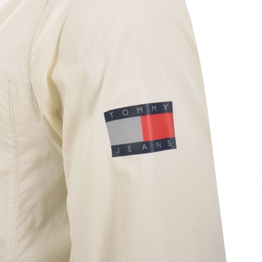 Image number 4 for Tommy Jeans Outdoor Shell Jacket Cream