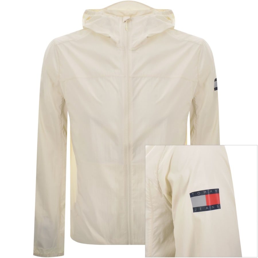 Image number 1 for Tommy Jeans Outdoor Shell Jacket Cream