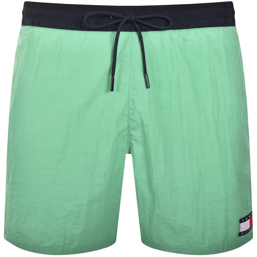 Image number 1 for Tommy Hilfiger Slim Fit Swim Shorts Green
