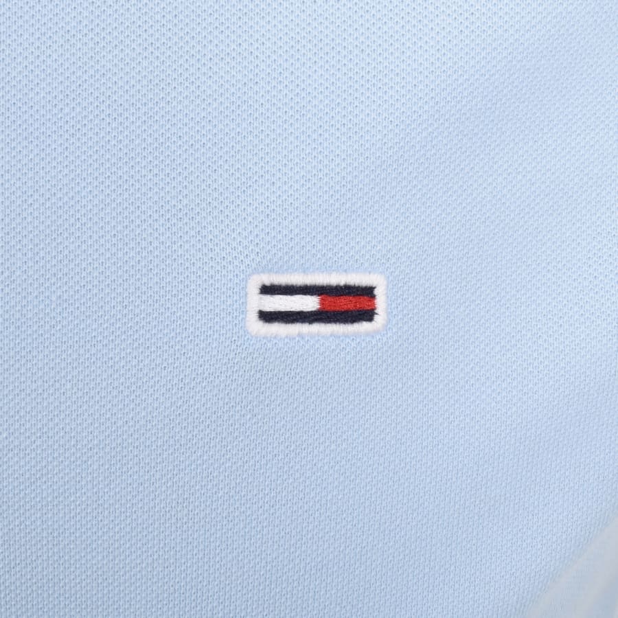 Image number 3 for Tommy Jeans Slim Fit Polo T Shirt Blue
