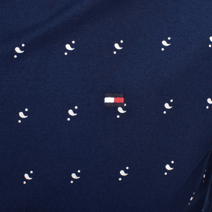 Image number 3 for Tommy Hilfiger Flex Poplin Bandana Shirt Navy