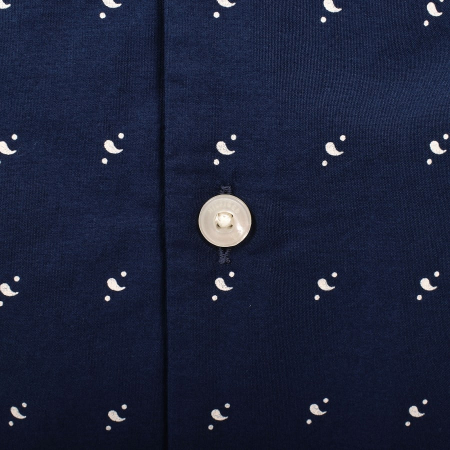 Image number 4 for Tommy Hilfiger Flex Poplin Bandana Shirt Navy