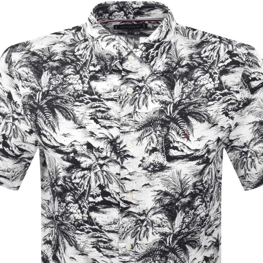 Image number 2 for Tommy Hilfiger Linen Vacation Print Shirt