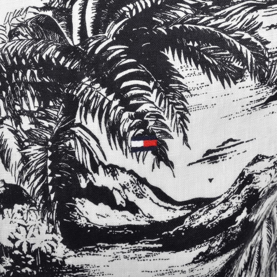 Image number 3 for Tommy Hilfiger Linen Vacation Print Shirt