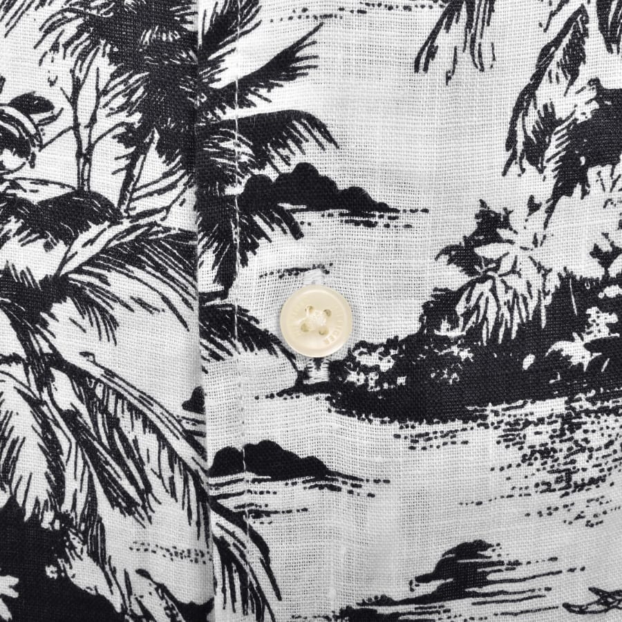 Image number 4 for Tommy Hilfiger Linen Vacation Print Shirt