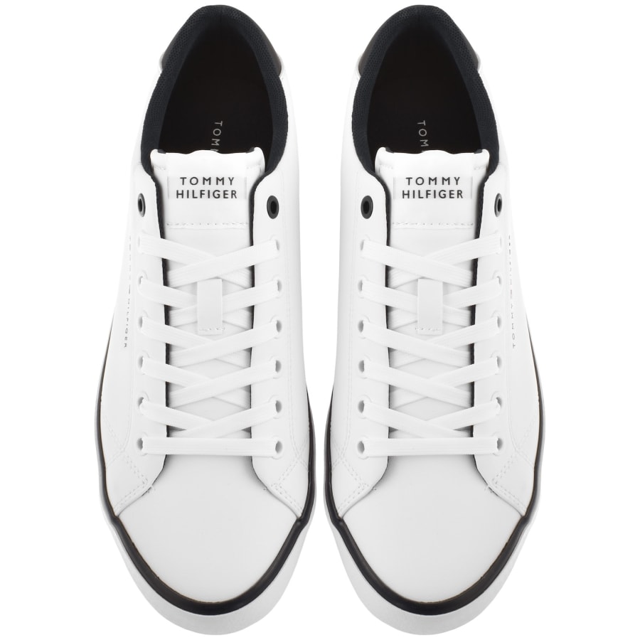 Image number 3 for Tommy Hilfiger Core Leather Trainers White