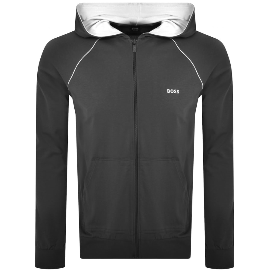 Image number 2 for BOSS Hooded Tracksuit Grey