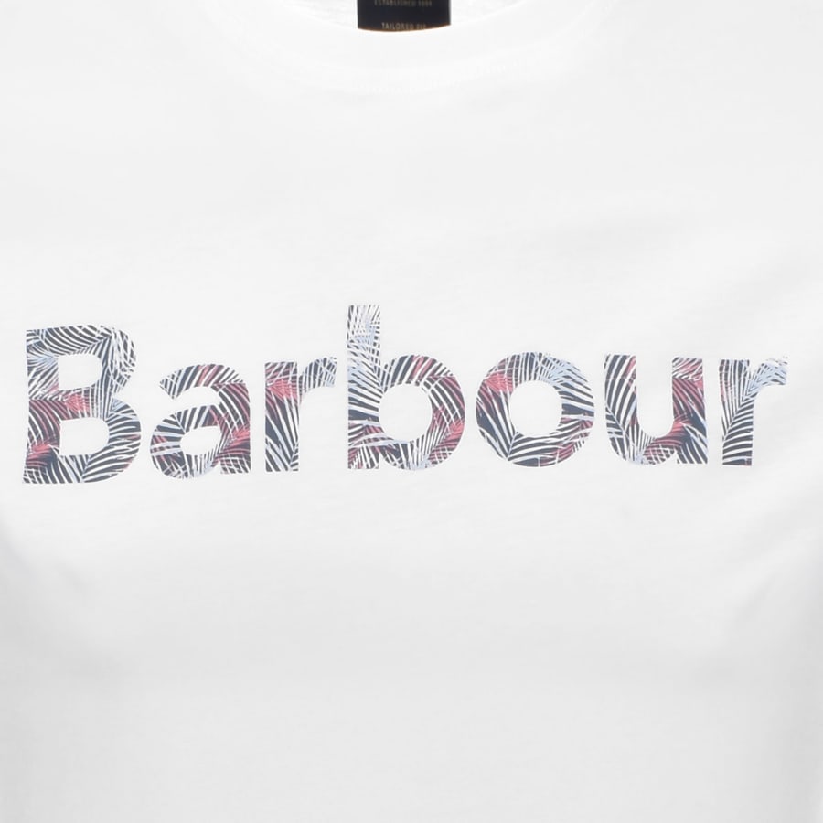 Image number 3 for Barbour Devon Graphic T Shirt White