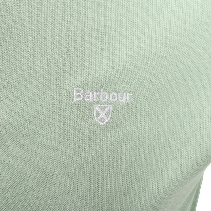 Image number 3 for Barbour Ferrybridge Tailored Polo T Shirt Green