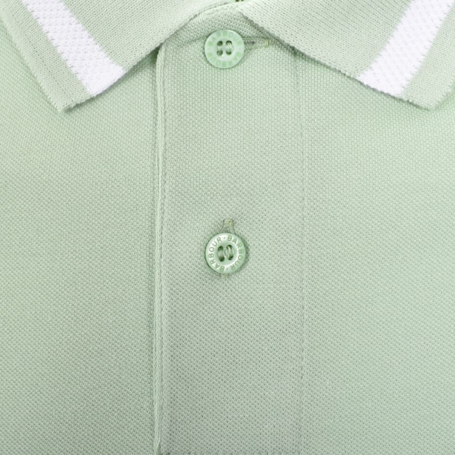 Image number 4 for Barbour Ferrybridge Tailored Polo T Shirt Green