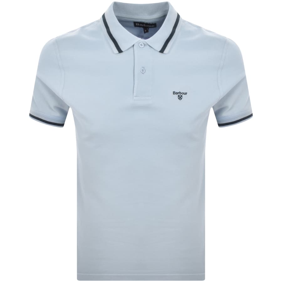 Image number 1 for Barbour Ferrybridge Tailored Polo T Shirt Blue