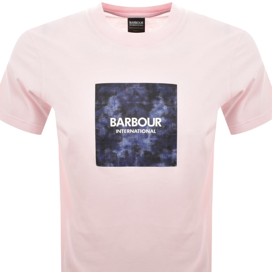 Image number 2 for Barbour International Camo Ikat T Shirt Pink