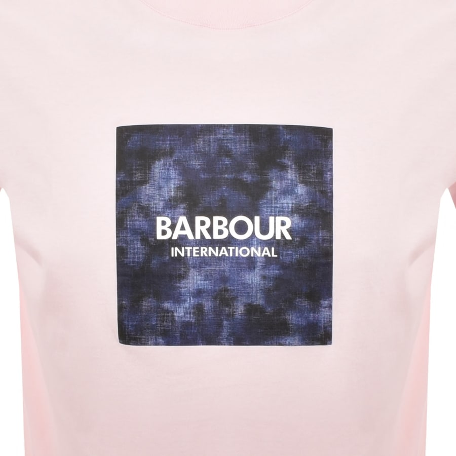 Image number 3 for Barbour International Camo Ikat T Shirt Pink