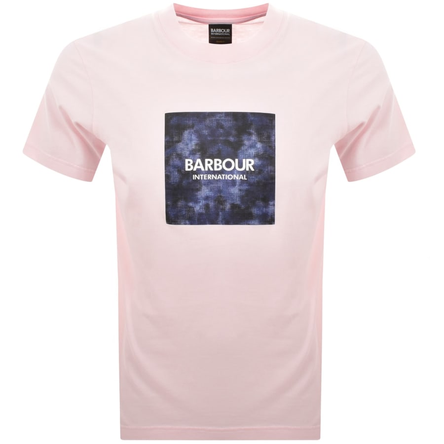 Image number 1 for Barbour International Camo Ikat T Shirt Pink