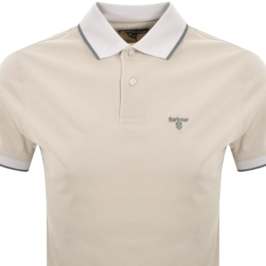 Image number 2 for Barbour Cornsay Polo T Shirt Mist Beige