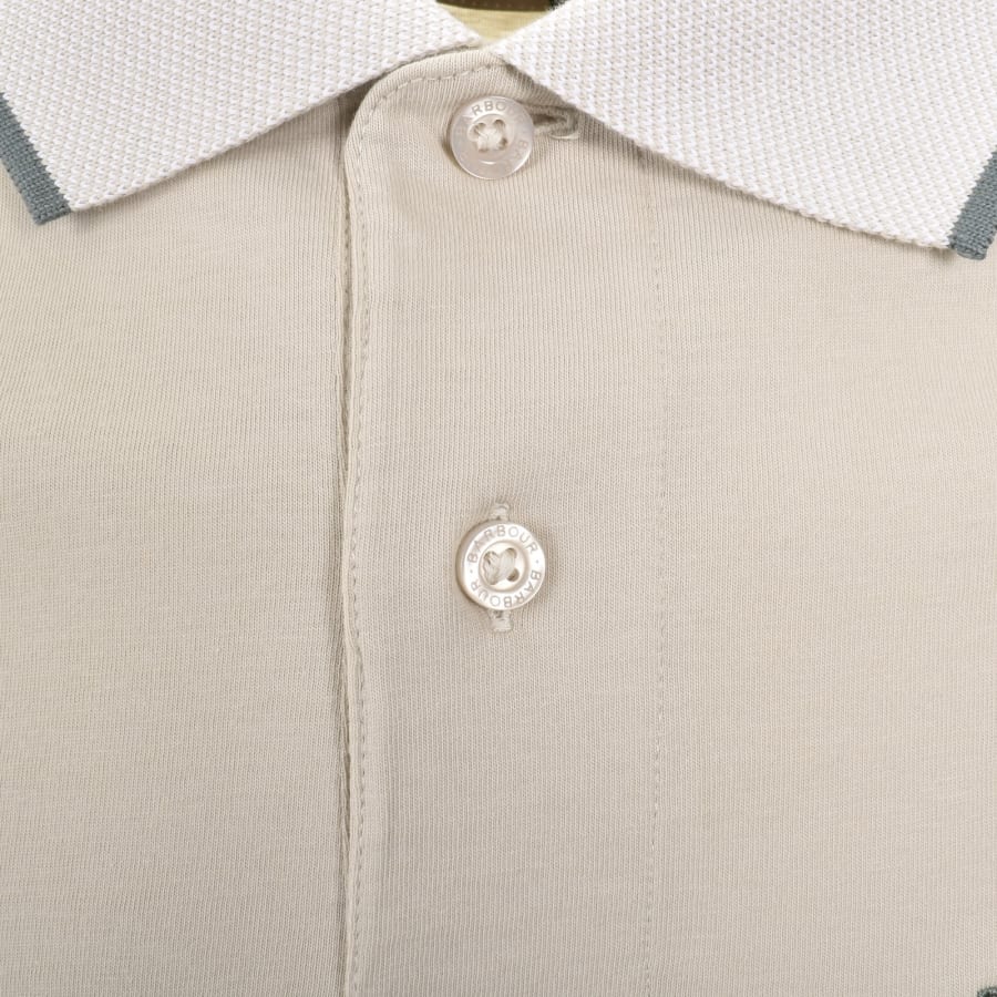 Image number 4 for Barbour Cornsay Polo T Shirt Mist Beige
